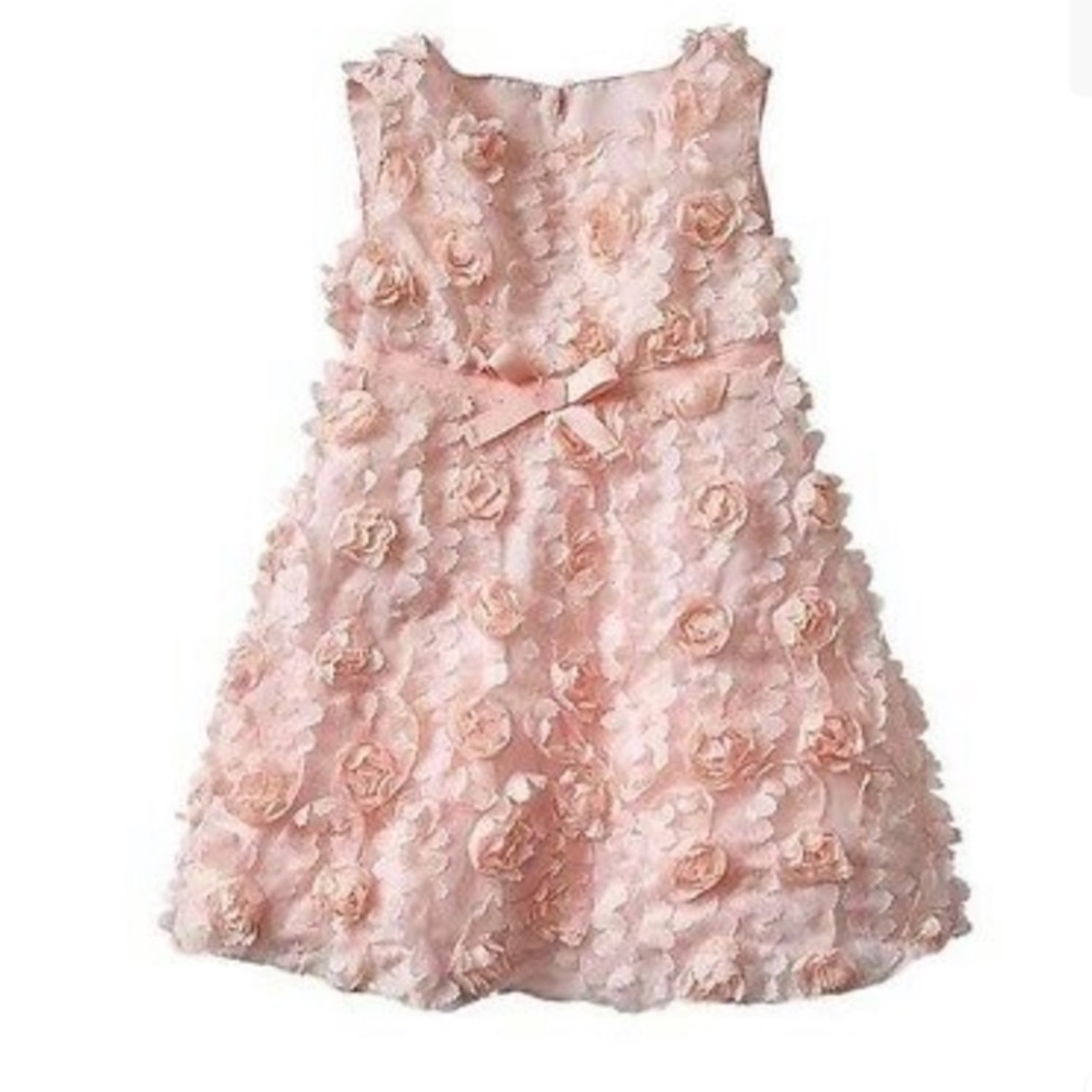 Gap Kids Pink Cameo Rosette Dress, 5